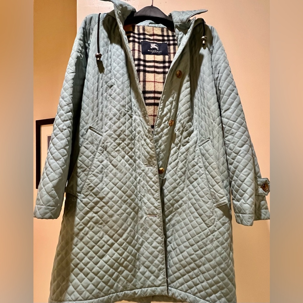 Vintage Burberry quilted lined coat